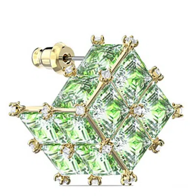 Swarovski Green Curiosa Crystal Earring In Green