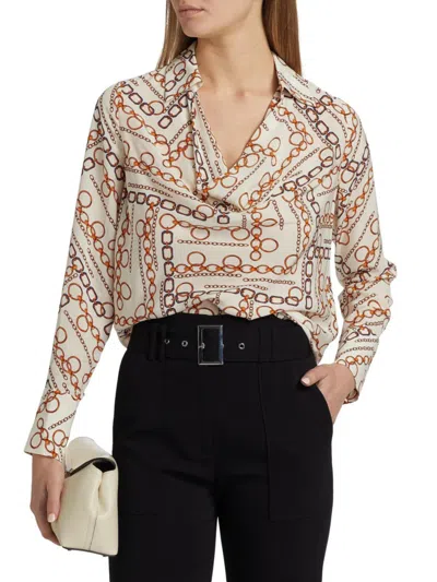 Elie Tahari The Ciaran Blouse In Multi