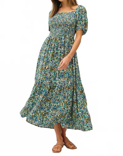 Be Cool Creighton Dress In Blue In Multi