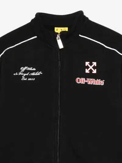 Off-white Zip-up Sweatshirt In Black