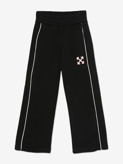 Off-white Boys Soccer Track Pants In Black