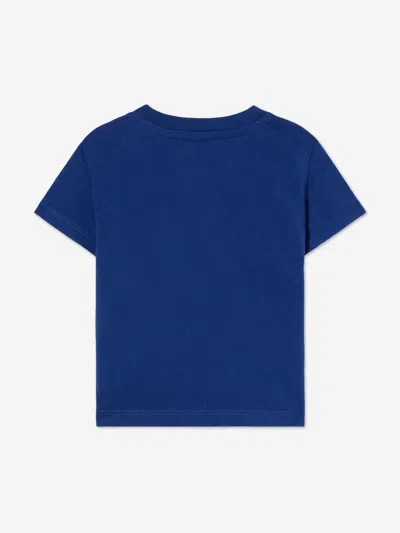 Off-white Baby Boys Big Bookish Crackle T-shirt In Blue