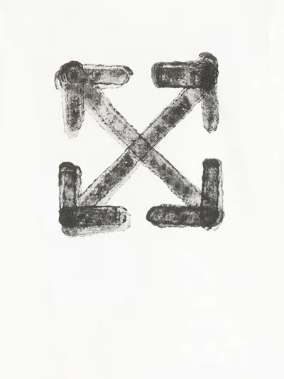 Off-white Baby Boys Arrow Sponge Long Sleeve T-shirt In White