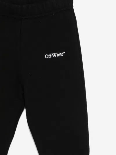 Off-white Baby Boys Bookish Diagonal Joggers In Black