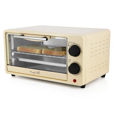 Megachef 9.5 Quart Electric Counter Top Toaster Oven In Cream In White