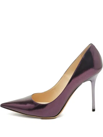 Pre-owned Jimmy Choo Romy Point-toe Pumps In Purple