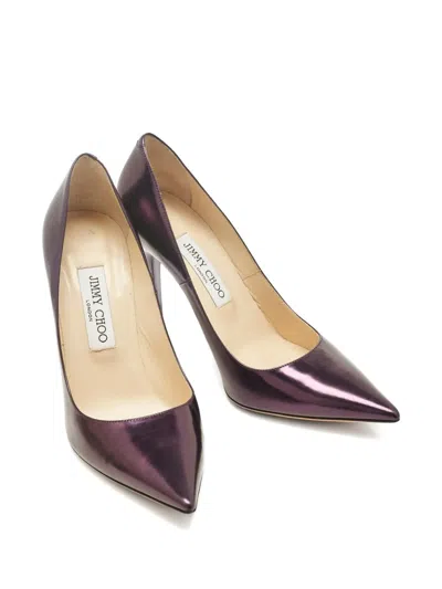 Pre-owned Jimmy Choo Romy Point-toe Pumps In Purple