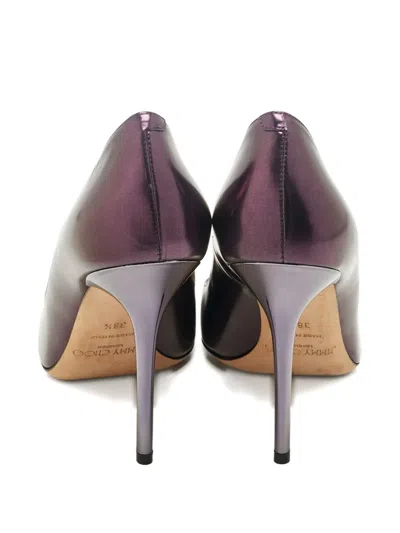 Pre-owned Jimmy Choo Romy Point-toe Pumps In Purple
