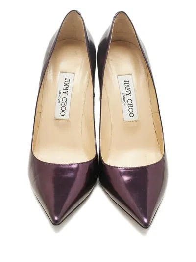 Pre-owned Jimmy Choo Romy Point-toe Pumps In Purple