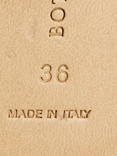 Pre-owned Bottega Veneta Adam Knotted Strap Sandals In Gold