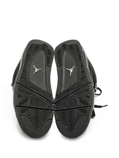 Pre-owned Jordan 4 Panelled Sneakers In Black