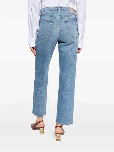 Rag & Bone Button-up Denim Jeans In Blue