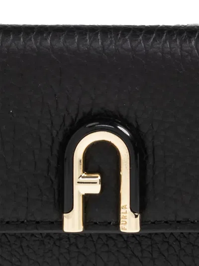 Furla Idea Small Logo-plaque Wallet In Black