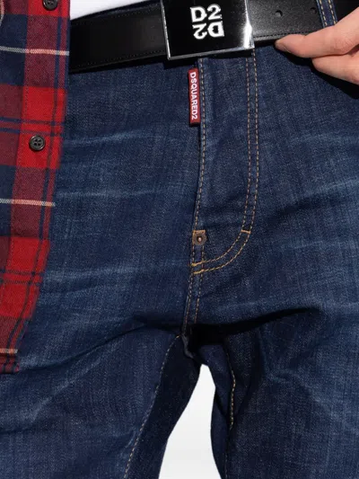 Dsquared2 Logo-buckle Belt In Black