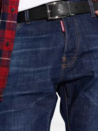 Dsquared2 Logo-buckle Belt In Black