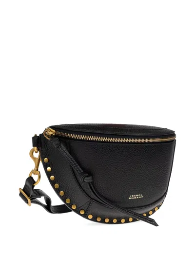 Isabel Marant Skano Leather Belt Bag In Black