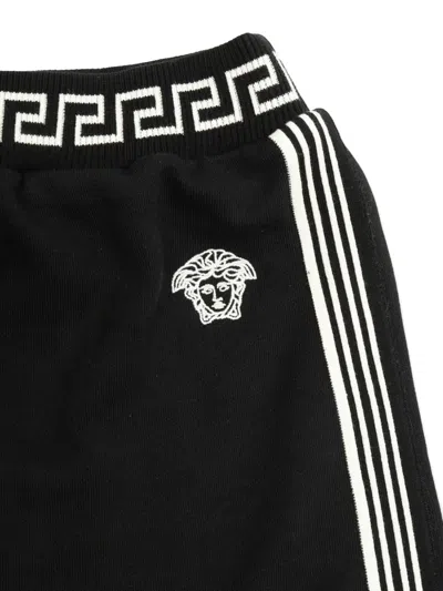 Versace Stripe-detail Skirt In Black