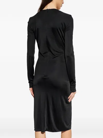 美杜莎标牌垂坠连衣裙