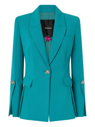 Pinko Button Single-breasted Jacket In Gray