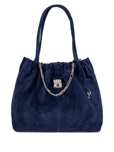 Marc Jacobs Chain-detail Suede Tote Bag In Blue