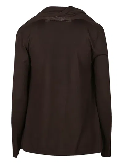 Petar Petrov Cowl Neck Blouse In Brown
