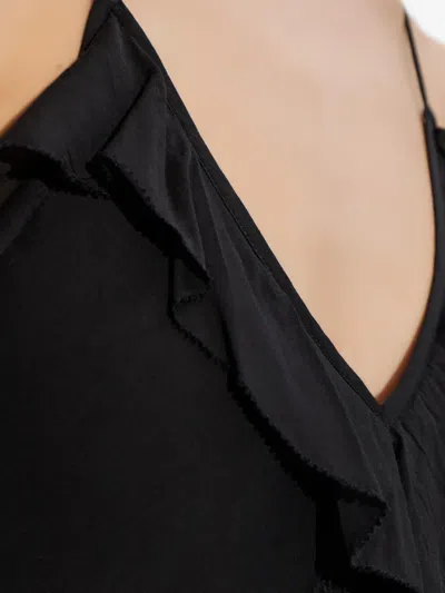 Isabel Marant Étoile Vasma Black Cotton Blend Dress In Black