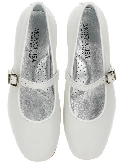 Monnalisa Ballerina With Buckle In White