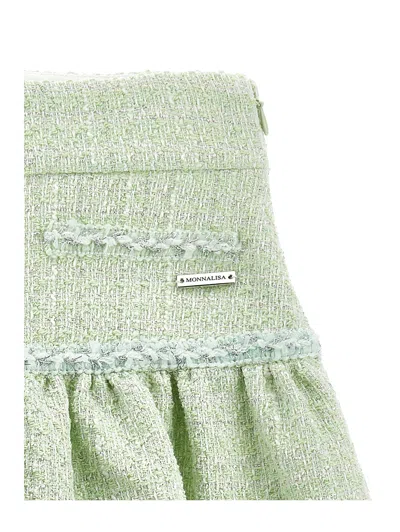 Monnalisa Bon Ton Skirt In Green