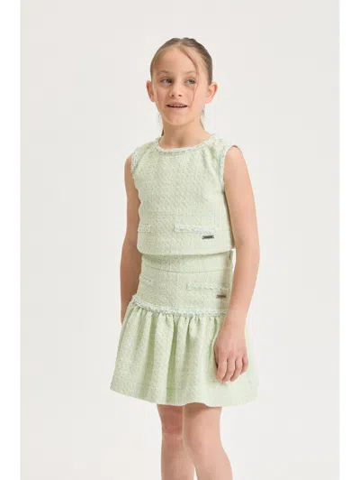 Monnalisa Bon Ton Skirt In Green