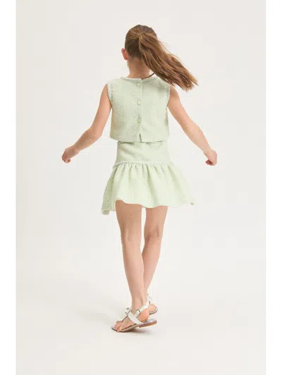 Monnalisa Bon Ton Skirt In Green