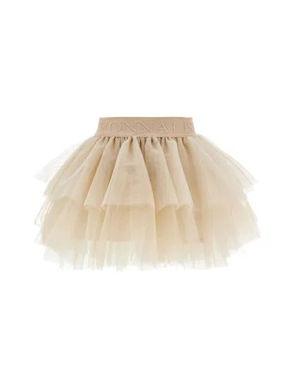 Monnalisa Tulle Skirt In Neutral