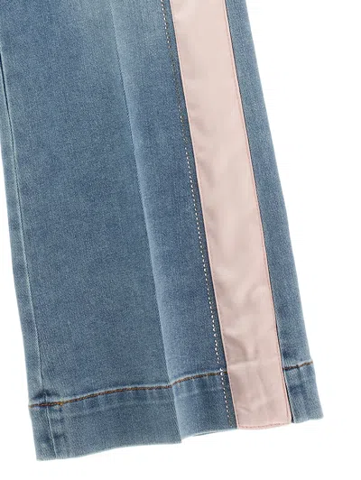 Monnalisa Jeans With Bow In Blue