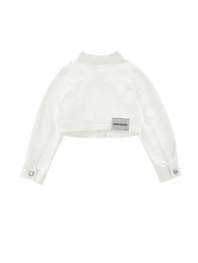 Monnalisa Coat  Kids Color Yellow Cream In White