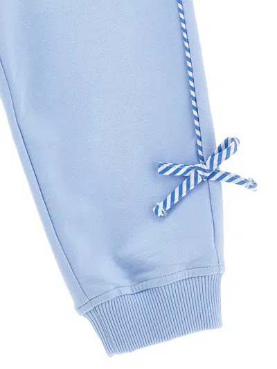 Monnalisa Tracksuit Trousers With Bows In Blue