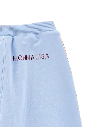 Monnalisa Tracksuit Trousers With Bows In Blue