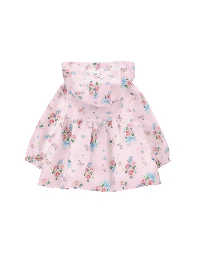 Monnalisa Floral And Butterfly Jacket In Multi