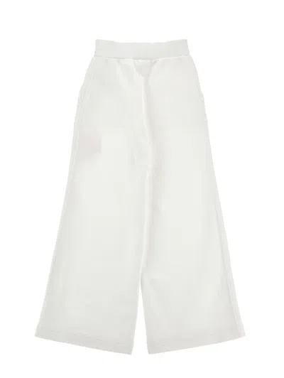 Monnalisa Floral Tracksuit Pants In White