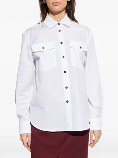 Versace Flap-pocket Buttoned Shirt In Red