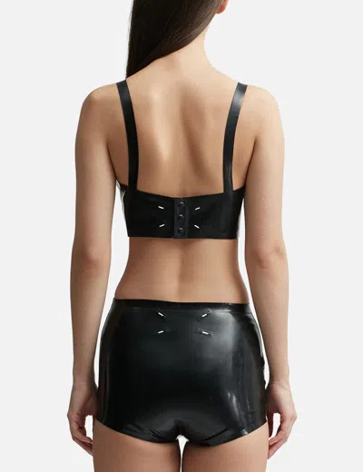 Maison Margiela Latex Bra In Black