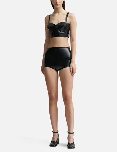 Maison Margiela Latex Bra In Black