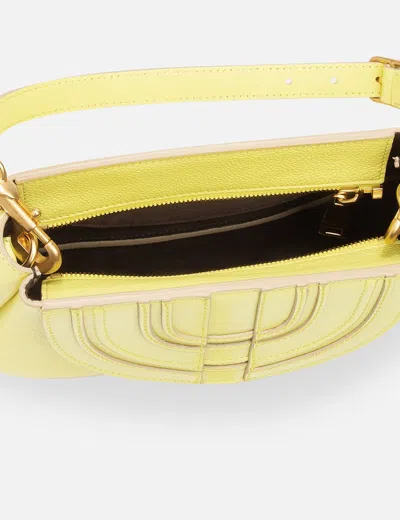 Chloé Small Marcie Clutch Bag In Yellow