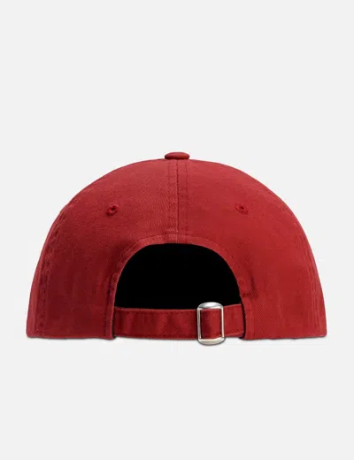 Deinet Washed Logo Cap Burgundy In Red