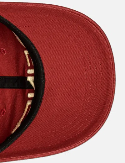 Deinet Washed Logo Cap Burgundy In Red