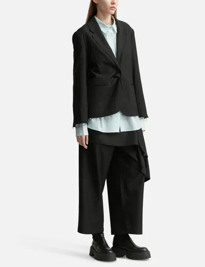 Deinet Wrap Pants Black In Black