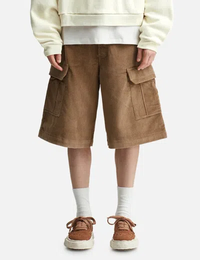 Warm Winter Days Corduroy Shorts In Brown