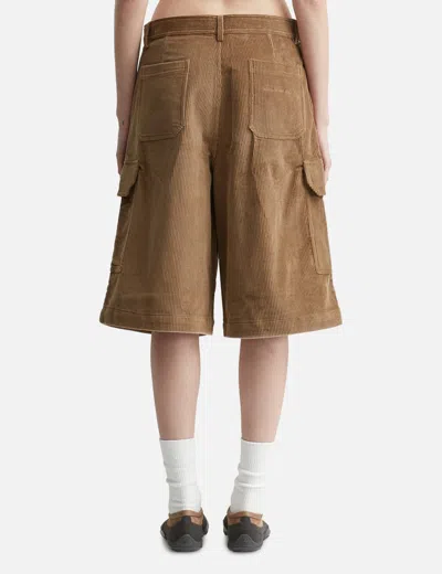 Warm Winter Days Corduroy Shorts In Brown