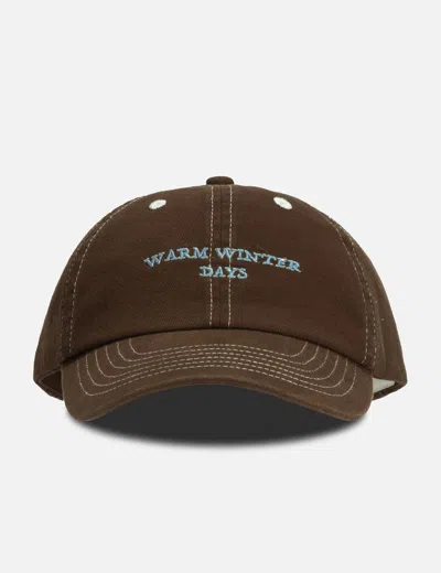 Warm Winter Days Logo Cap In Brown