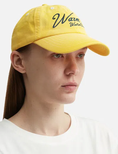 Warm Winter Days Logo Cap In Yellow