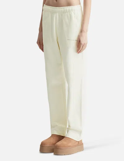 Warm Winter Days Straight Leg Sweatpants In White