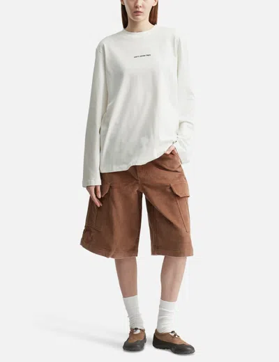 Warm Winter Days Long Sleeve T-shirt In White